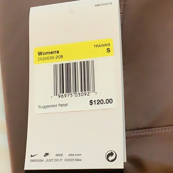 Women’s Nike Go Legging Firm Support High Rise 7/8 Length Size S Smokey Mauve - Picture 11 of 11